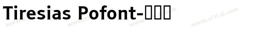 Tiresias Pofont字体转换